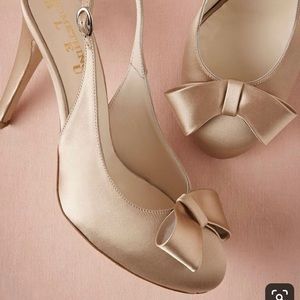 BHLDN Something Bleu Nadine Slingbacks in Nude